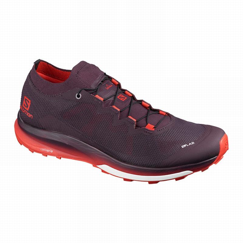 Chaussures De Trail Running Salomon Femme Rouge - Salomon S/LAB ULTRA 3 - France (8206-YCMIS)